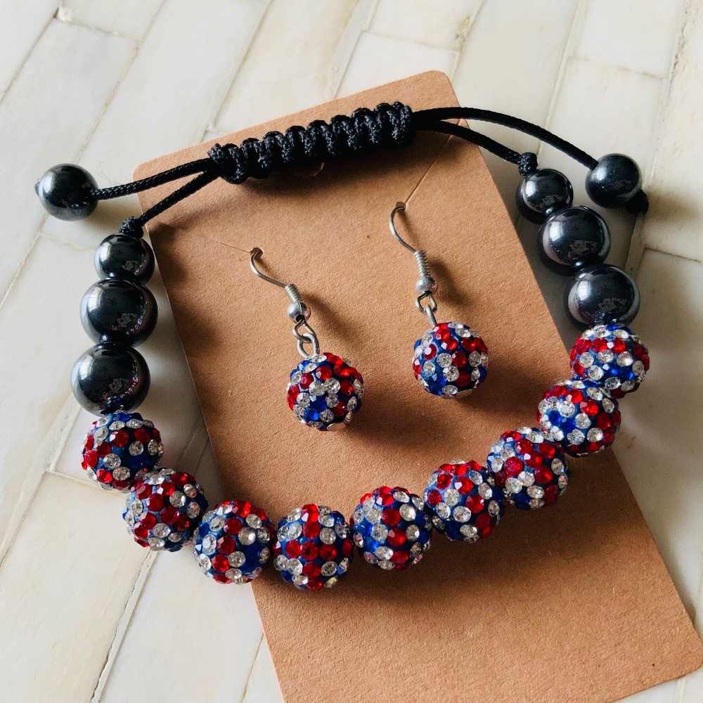 Fashion bracelet and earrings